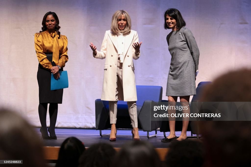 Brigitte Macron , a former educator and wife of French President