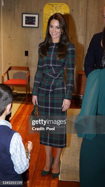 Prince William, Prince of Wales and Catherine, Princess of Wales meet with Mayor Michelle Wu at City Hall on November 30, 2022 in Boston,...