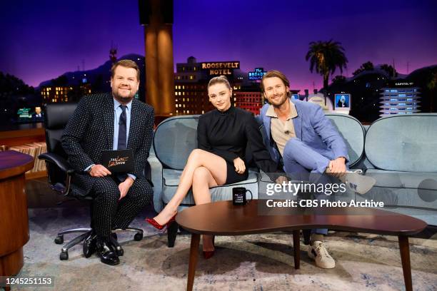 The Late Late Show with James Corden airing Tuesday, November 29 with guests Chloë Grace Moretz, Glen Powell, and Reneé Rapp.