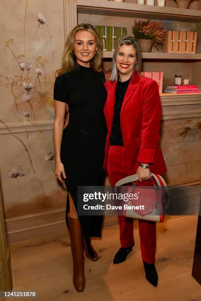 Niomi Smart and Pips Taylor attend the launch of Diptyque Sloane Street on November 30, 2022 in London, England.