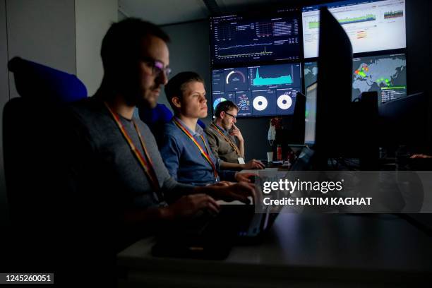 Illustration picture shows a visit to the center for cyber security in Belgium in Brussels, Wednesday 30 November 2022. BELGA PHOTO HATIM KAGHAT