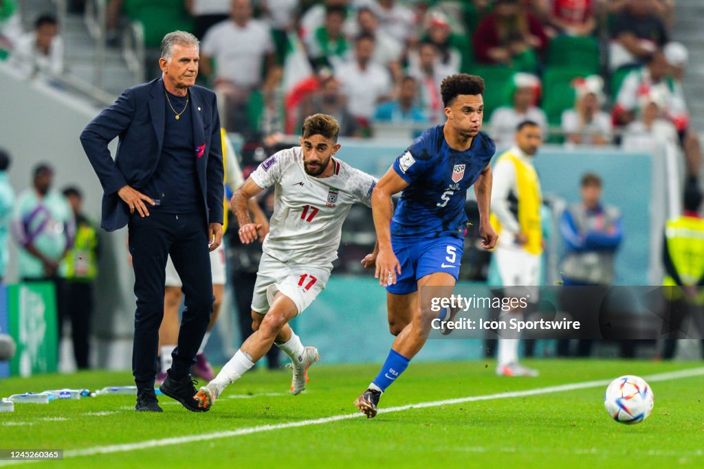 USA defender Antonee Robinson during the 2022 FIFA World Cup group B