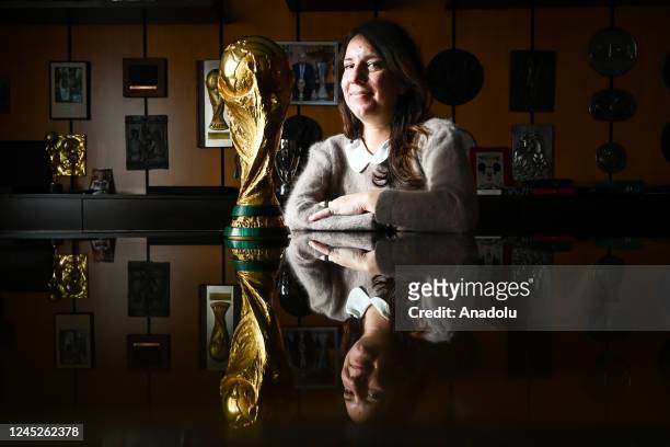 Valentina Losa, the CEO of Bertoni, poses for a photo during an exclusive interview with Anadolu Agency at GDE Bertoni headquarters in Milan, Italy...