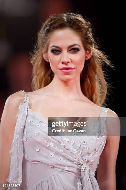 Actress Analeigh Tipton attends the "Damsels In Distress" premiere and closing ceremony during the 68th Venice Film Festival at Palazzo del Cinema on...