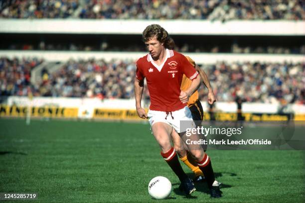 September 1979 Wolverhampton - Football League Division One - Wolverhampton Wanderers v Manchester United - Jimmy Nicholl of United.