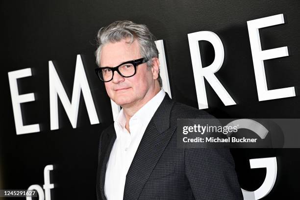 Colin Firth at the Los Angeles premiere of "Empire of Light" held at Samuel Goldwyn Theater on December 1, 2022 in Beverly Hills, California.