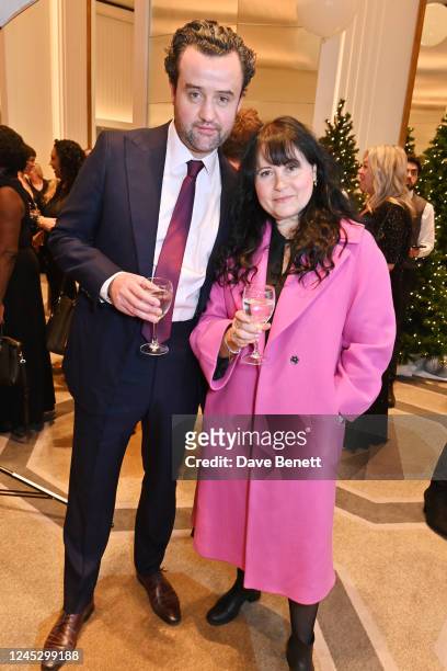 Daniel Mays and Louise Burton attend the Women In Film & Television Awards 2022 at London Hilton on December 2, 2022 in London, England.