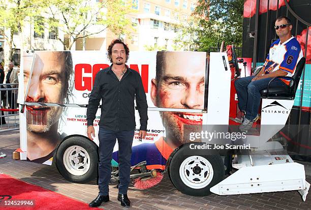 Actor Kim Coates arrives at the "Goon" Premiere at Ryerson Theatre during the 2011 Toronto International Film Festival on September 10, 2011 in...