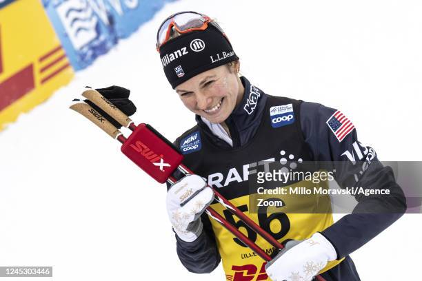Jessie Diggins from USA takes 1st place during the FIS Cross Country World Cup Men's and Women's 10 km individual on December 2, 2022 in Lillehammer,...