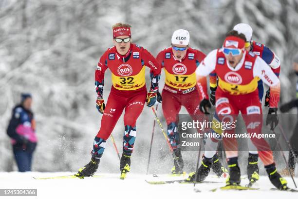 Andersen Iver Tildheim takes 1st place during the FIS Cross Country World Cup Men's and Women's 10 km individual on December 2, 2022 in Lillehammer,...