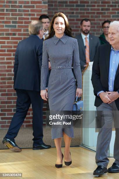 Britain’s Catherine, Princess of Wales visits Harvard University on December 2, 2022 in Cambridge, Massachusetts. The Prince and Princess of Wales...