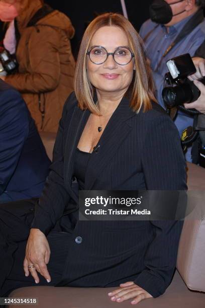 Jenny Jürgens during the NDR Talk Show at NDR Studios on December 2, 2022 in Hamburg, Germany.