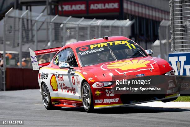 Anton De Pasquale of the Shell V-Power Racing Team Ford Mustang GT during The Valo Adelaide 500 - Supercars at Adelaide Street Circuit on December...