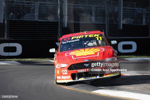 Anton De Pasquale of the Shell V-Power Racing Team Ford Mustang GT during The Valo Adelaide 500 - Supercars at Adelaide Street Circuit on December...