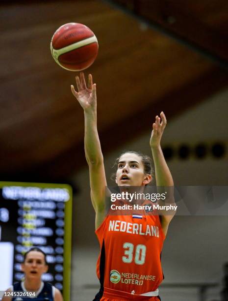 Dublin , Ireland - 27 November 2022; Noor Driessen of Netherlands during the FIBA Women's EuroBasket 2023 Qualifier match between Ireland and...