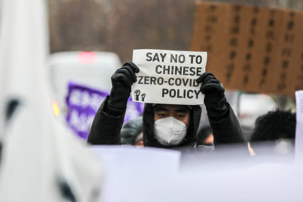 DEU: A4 China Solidarity Protest In Berlin