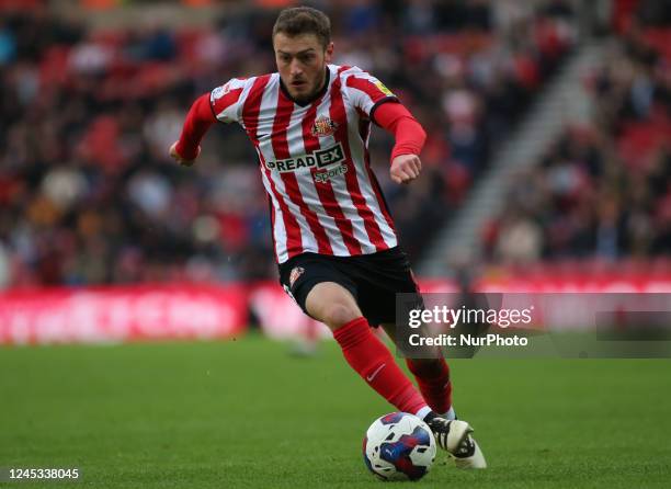 Sunderland's Elliot Embleton during the Sky Bet Championship match between Sunderland and Millwall at the Stadium Of Light, Sunderland on Saturday...