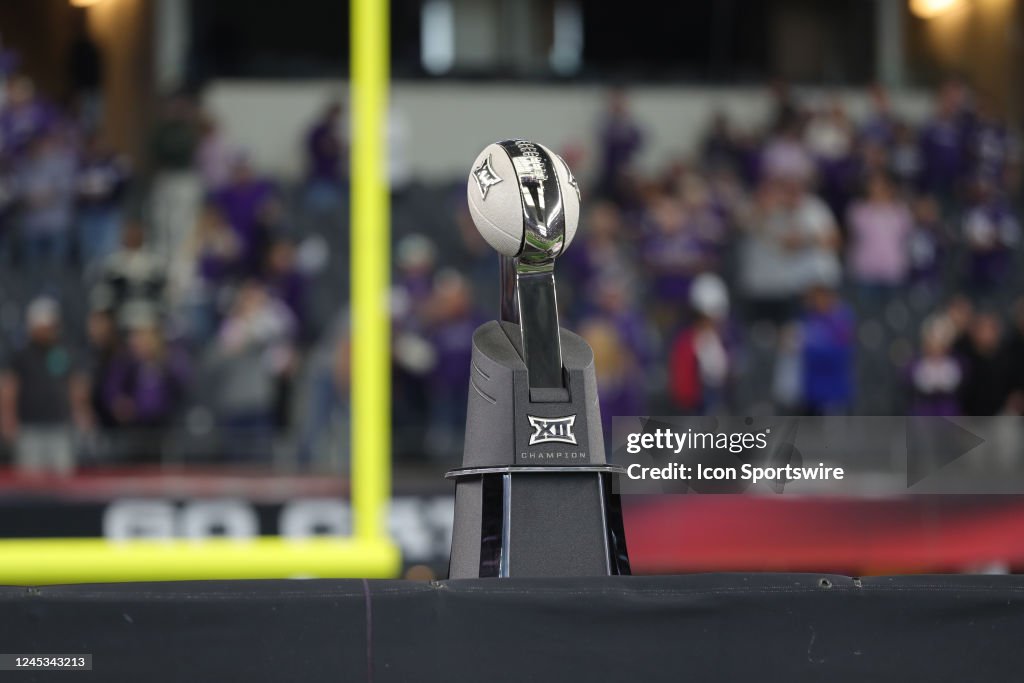The Big 12 Championship Trophy awaiting the winner of the Big 12