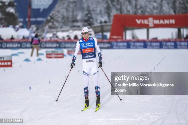 Jarl Magnus Riiber of Team Norway in action, takes 2nd place during the FIS Nordic Combined World Cup Men's Gundersen HS 100 / 10 km on December 3,...