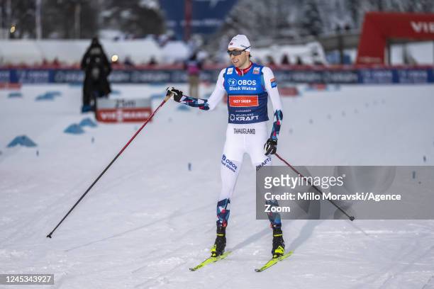 Jarl Magnus Riiber of Team Norway in action, takes 2nd place during the FIS Nordic Combined World Cup Men's Gundersen HS 100 / 10 km on December 3,...