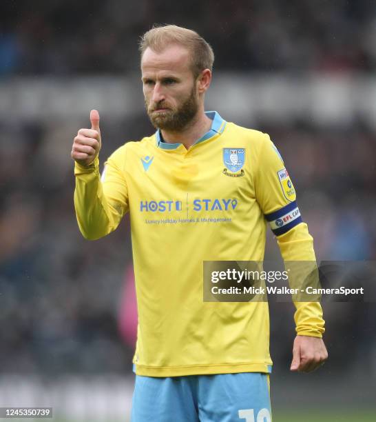 Sheffield Wednesday's Barry Bannan during the Sky Bet League One between Port Vale and Charlton Athletic at Pride Park Stadium on December 3, 2022 in...