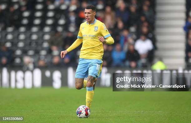 Sheffield Wednesday's Marvin Johnson during the Sky Bet League One between Port Vale and Charlton Athletic at Pride Park Stadium on December 3, 2022...