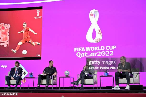 Media Relations staff member Alois Hug, FIFA Group Leader Football Performance Analysis & Insights Chris Loxston, Chief of Global Football...