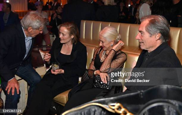 Harrison Ford, Jennifer Ehle, Helen Mirren and Timothy Dalton attend the "1923" Las Vegas premiere screening after party at Intrigue Nightclub at...