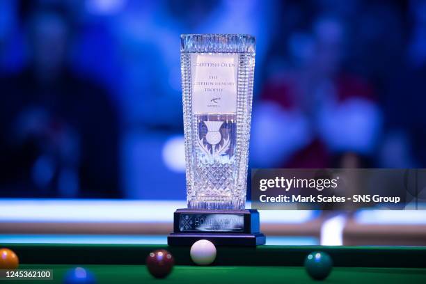 The Stephen Hendry Trophy during the BetVictor Scottish Open final at the Meadowbank Sports Centre, on December 04 in Edinburgh, Scotland.