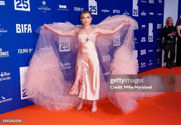 Florence Pugh attends the British Independent Film Awards 2022 at Old Billingsgate on December 4, 2022 in London, England.