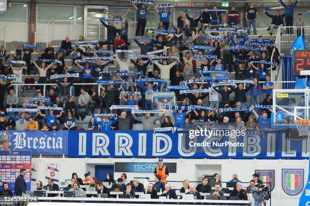 Lang='x-default'/ during the Italian Basketball A Serie Championship Germani Brescia vs GeVi Napoli Basket on December 04, 2022 at the Palaleonessa...