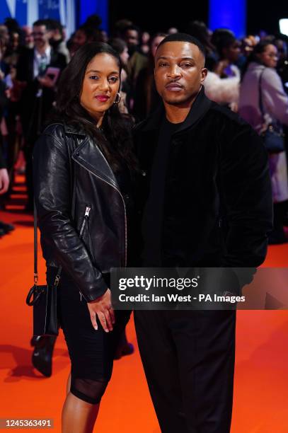 Ashley Walters and Danielle Isaie attending the British Independent Film Awards ceremony at Old Billingsgate in east London. Picture date: Sunday...