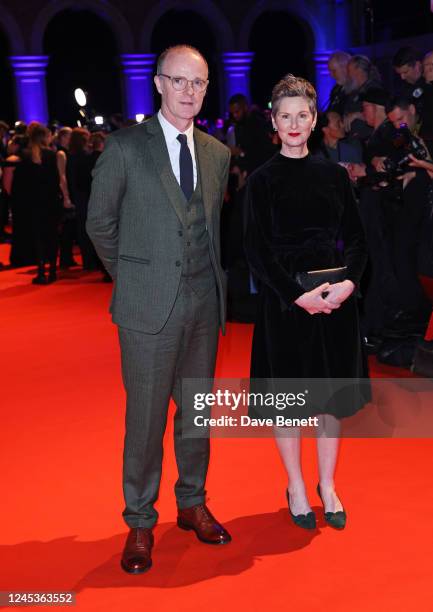 Brían F. O'Byrne and Josie Walker arrive at the 25th British Independent Film Awards at Old Billingsgate on December 4, 2022 in London, England.