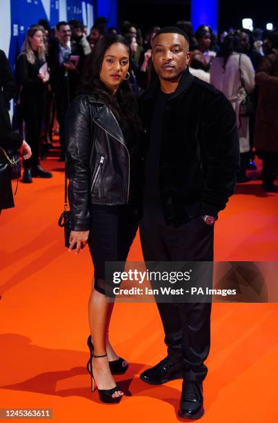 Ashley Walters and Danielle Isaie attending the British Independent Film Awards ceremony at Old Billingsgate in east London. Picture date: Sunday...