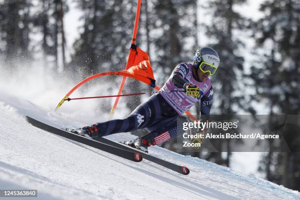 River Radamus of Team United States in action during the Audi FIS Alpine Ski World Cup Men's Super G on December 4, 2022 in Beaver Creek, USA.