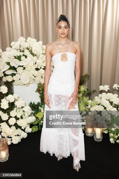 Neelam Gill attends the British Vogue 'Forces For Change' dinner hosted by Edward Enninful and Vanessa Kingori at The Londoner Hotel on December 4,...