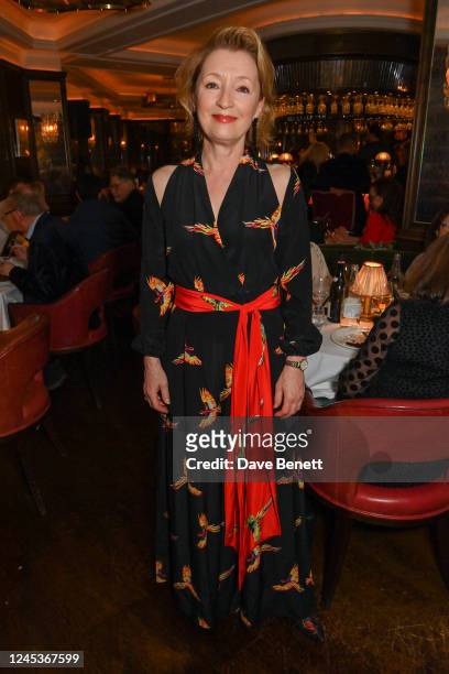 Lesley Manville attends the One Night Only event at The Ivy West Street in collaboration with Acting for Others on December 4, 2022 in London,...
