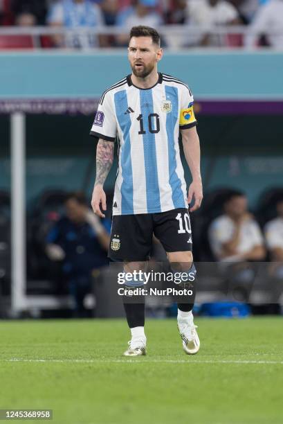 Lionel Messi during the World Cup match between Argentina vs Australia in Doha, Qatar, on December 3, 2022.