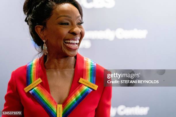 Singer Gladys Knight arrives for the 45th Kennedy Center Honors at the John F. Kennedy Center for the Performing Arts in Washington, DC, on December...