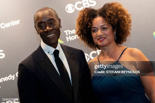 Actor Don Cheadle and wife Bridgid Coulter arrive for the 45th Kennedy Center Honors at the John F. Kennedy Center for the Performing Arts in...