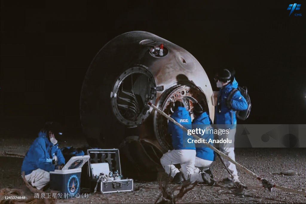 Three Chinese astronauts landed back on Earth after spending six months in space