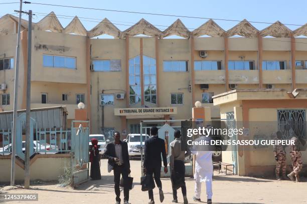 General view of the High Court in N'Djamena on December 5, 2022. - A Chadian court has handed jail terms of between two and three years to 262 people...