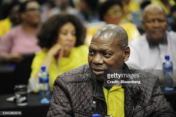Zwele Mkhize, member of the National Executive Committee , attends a gathering of African National Congress leaders in Johannesburg, South Africa, on...