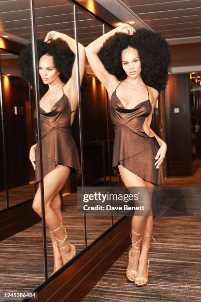 Talulah-Eve Brown attends as Scott Henshall, Former Creative Director of Mulberry, gets ready for his first appearance at the Fashion Awards since...