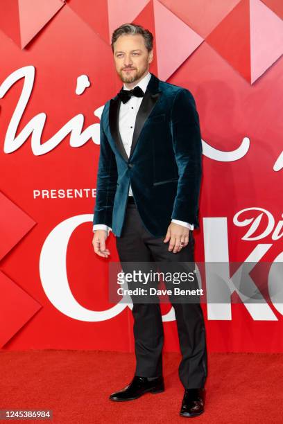 James McAvoy arrives at The Fashion Awards 2022 at Royal Albert Hall on December 5, 2022 in London, England.