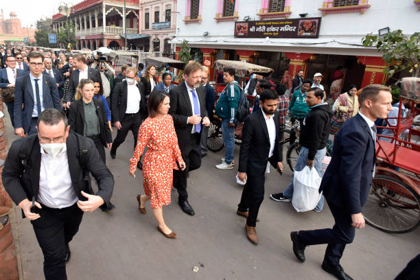 IND: German Foreign Minister Annalena Baerbock Visits Chandni Chowk In Delhi