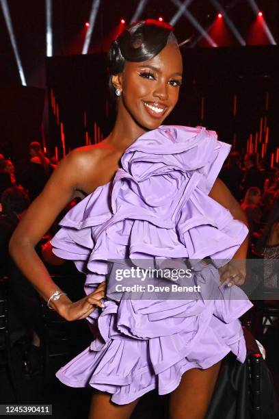 Leomie Anderson attends The Fashion Awards 2022 pre-ceremony drinks reception at Royal Albert Hall on December 5, 2022 in London, England.