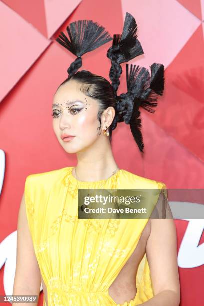 Betty Bachz arrives at The Fashion Awards 2022 at Royal Albert Hall on December 5, 2022 in London, England.