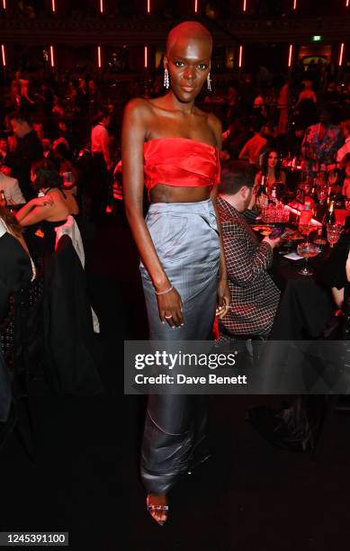 Sheila Atim attends The Fashion Awards 2022 pre-ceremony drinks reception at Royal Albert Hall on December 5, 2022 in London, England.