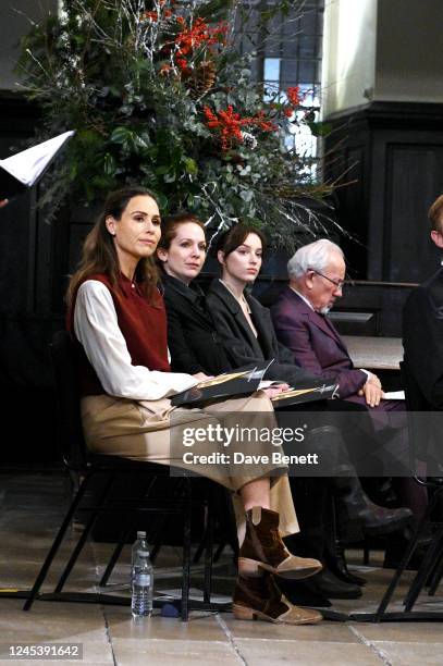 Minnie Driver, Katherine Parkinson, Phoebe Dynevor and Simon Callow attend the Cancer Research UK Carol Concert 2022 at St Martin-in-the-Fields,...